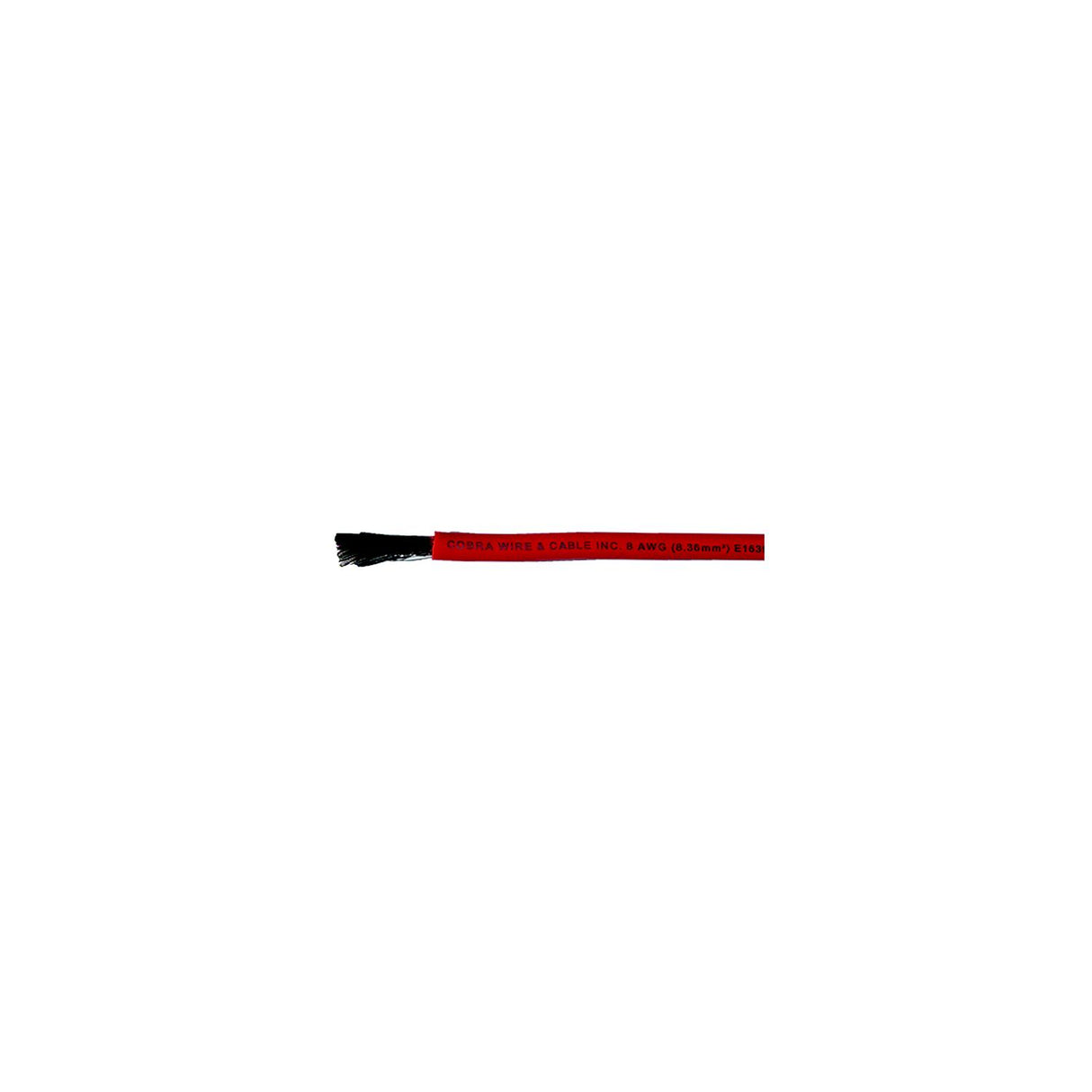 Cobra Wire and Cable Cobra Wire A2008T01100FT Tinned Copper Battery Cable, 8 AWG, 100', Red - A2008T01100FT