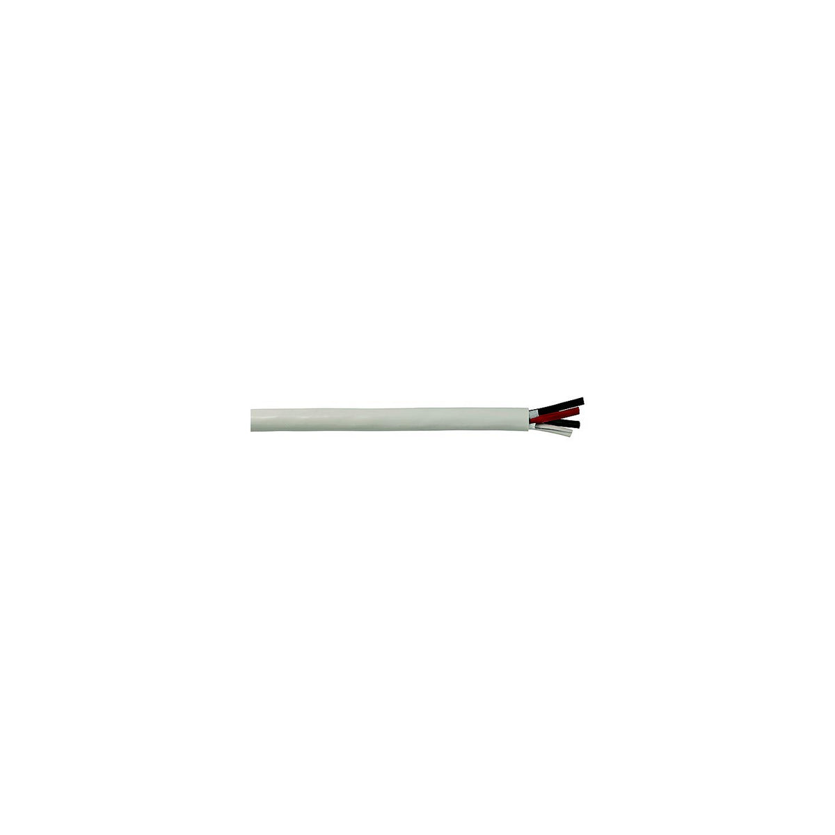 Cobra Wire and Cable Cobra Wire B6W10T40500FT Tinned Copper Round 4-Conductor Wire, 10/4, 500', White - image 1
