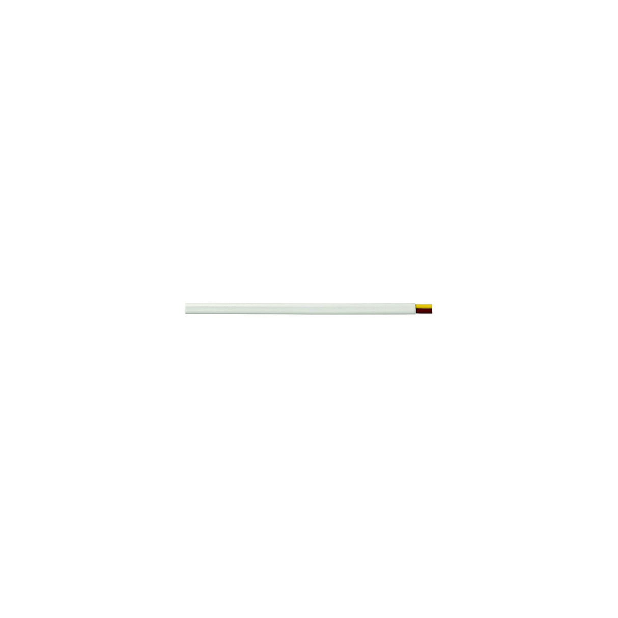 Cobra Wire and Cable Cobra Wire B7W12T20250FT Tinned Copper Flat Duplex Safety Wire, 12/2, 250', White - B7W12T20250FT