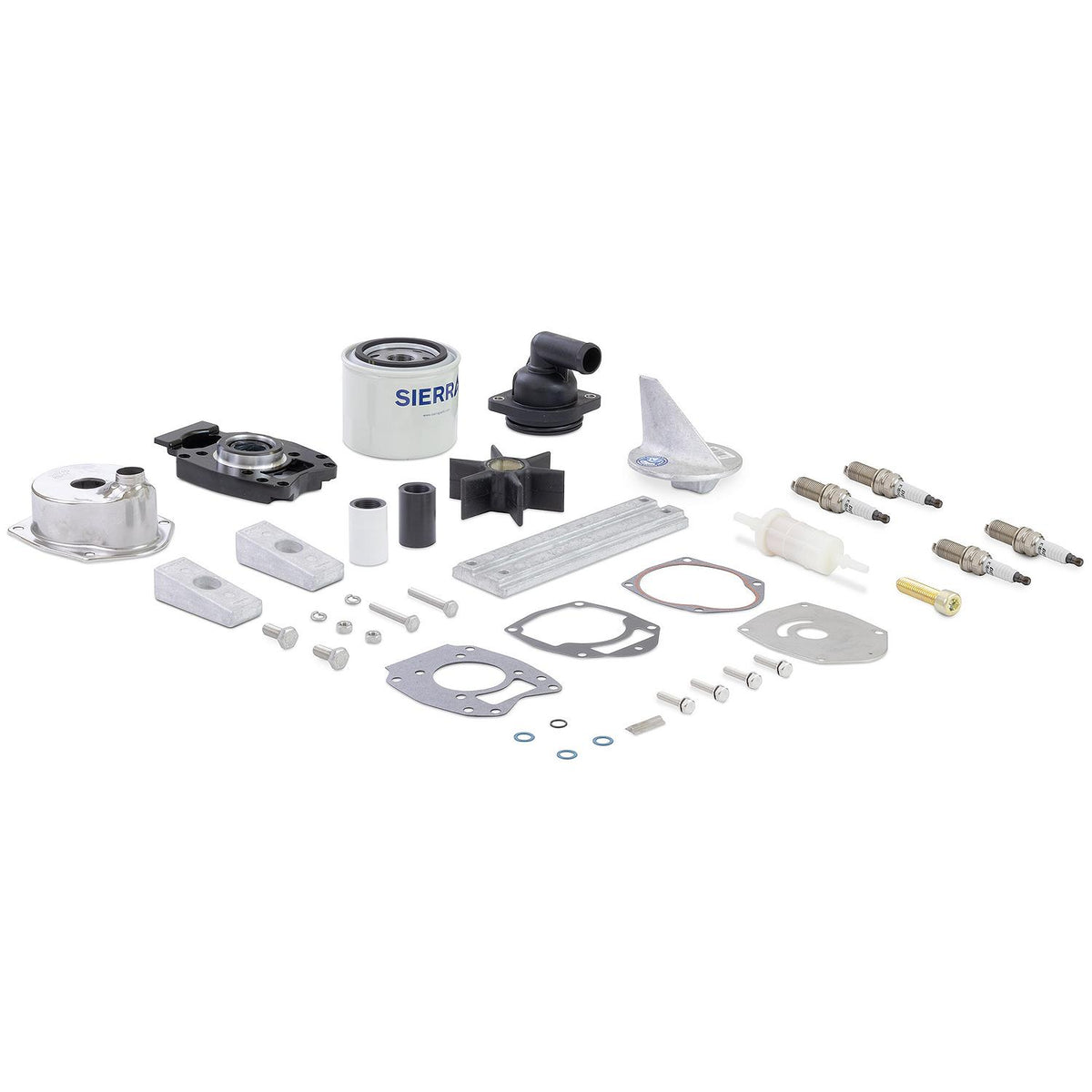 Sierra 9243 Outboard Maintenance Kit - Mercury 75, 90, and 115 HP, 3-cylinder, 4-stroke O/B's, Fits with S/N's 1B366823 to 2B094995 - 18-9243 - image 1