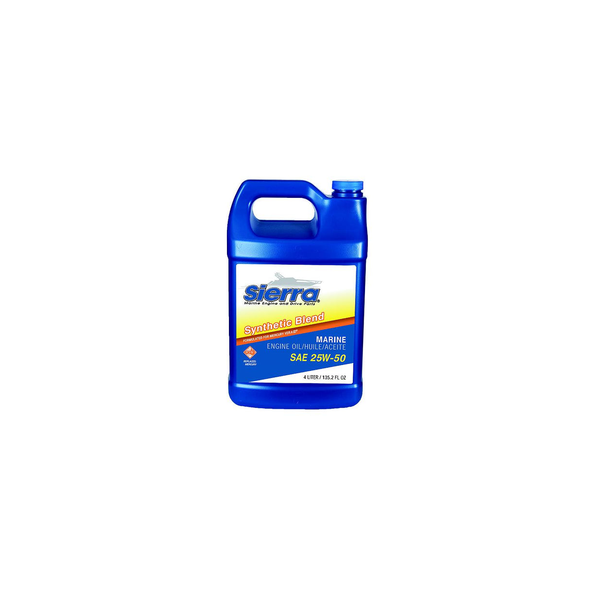 Sierra 18-9552-3 O/B Oil 25W50 Smi/Syn 4L Marine Boat - official Sierra product image 4