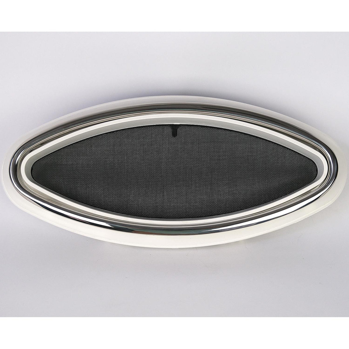 Bomar Gray Series 6 x16 Elliptical Molded Portlight, White Inner, SS Outer Ring - G616---28SS - image 2