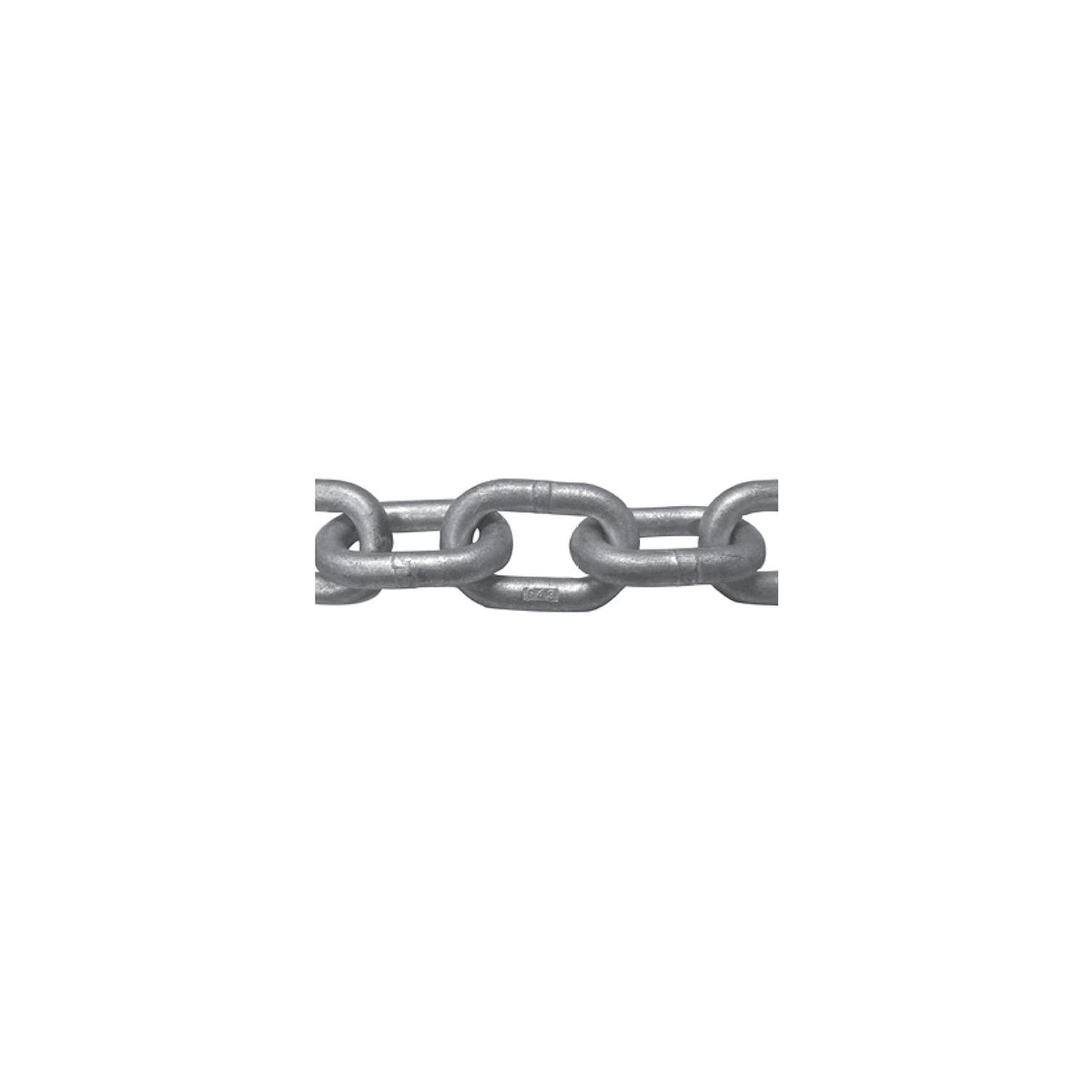 Titan Chain 10315751L25 G43 Galvanized Mooring Chain Long Link-Cut Length in Drums - 8 x 25' cut sections, 3/8" x 200' - 10330664 - image 1