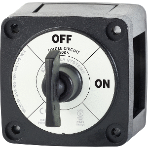 Blue Sea Systems Blue Sea 6005200 Battery Switch Single Circuit ON-OFF - Black