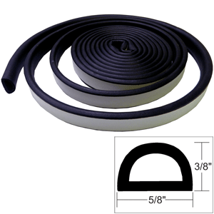 TACO Marine TACO Weather Seal - 10'L x ⅜"H x ⅝"W - Black - V30-0109B10-1
