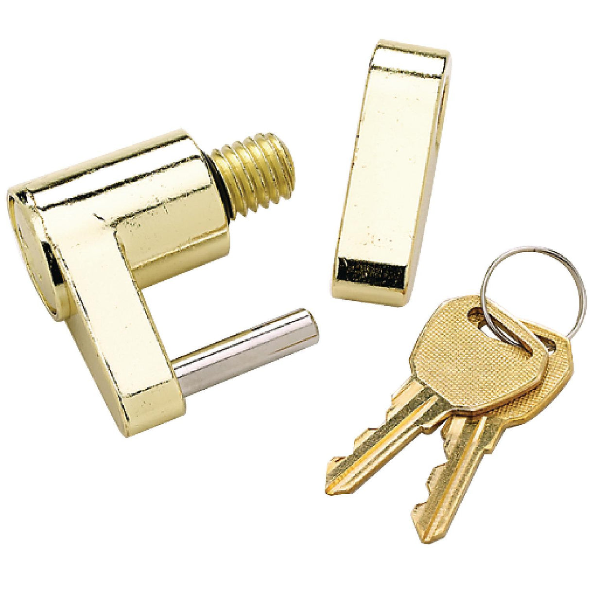 Seachoice Boat Trailer Hitch Coupler Lock with 2 Matching Keys, Solid Brass - 37401 - official Seachoice product image 3