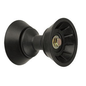 C.E. Smith 3" Bow Bell Roller Assembly - Black TPR - 29332