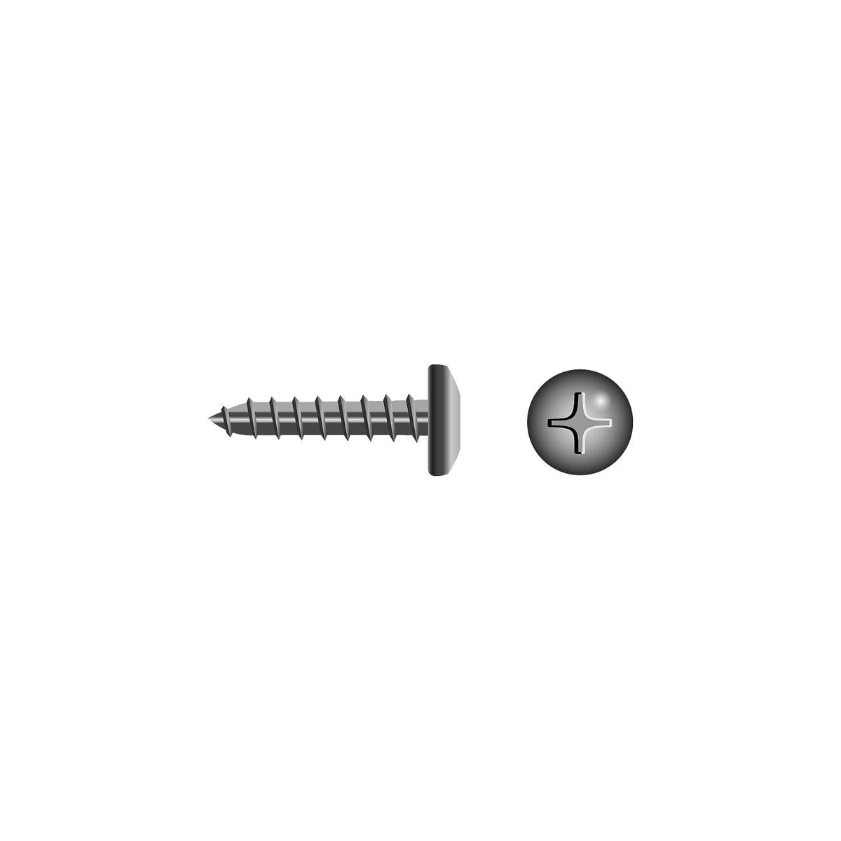 Seachoice 59569 Stainless Steel Phillips Tapping Screw - Pan Head - RP-MP0550SC - image 1
