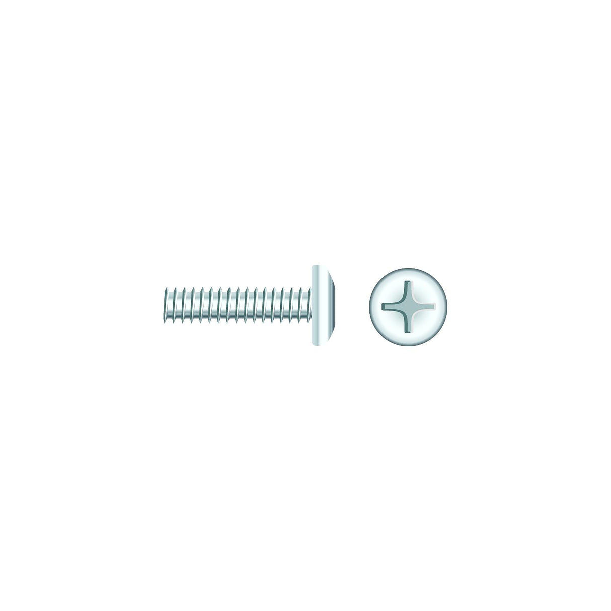 Seachoice 01814 Chrome Plated SS Phillips Machine Screws - Pan Head, 1/4-20 x 2" - RP-SC829CH