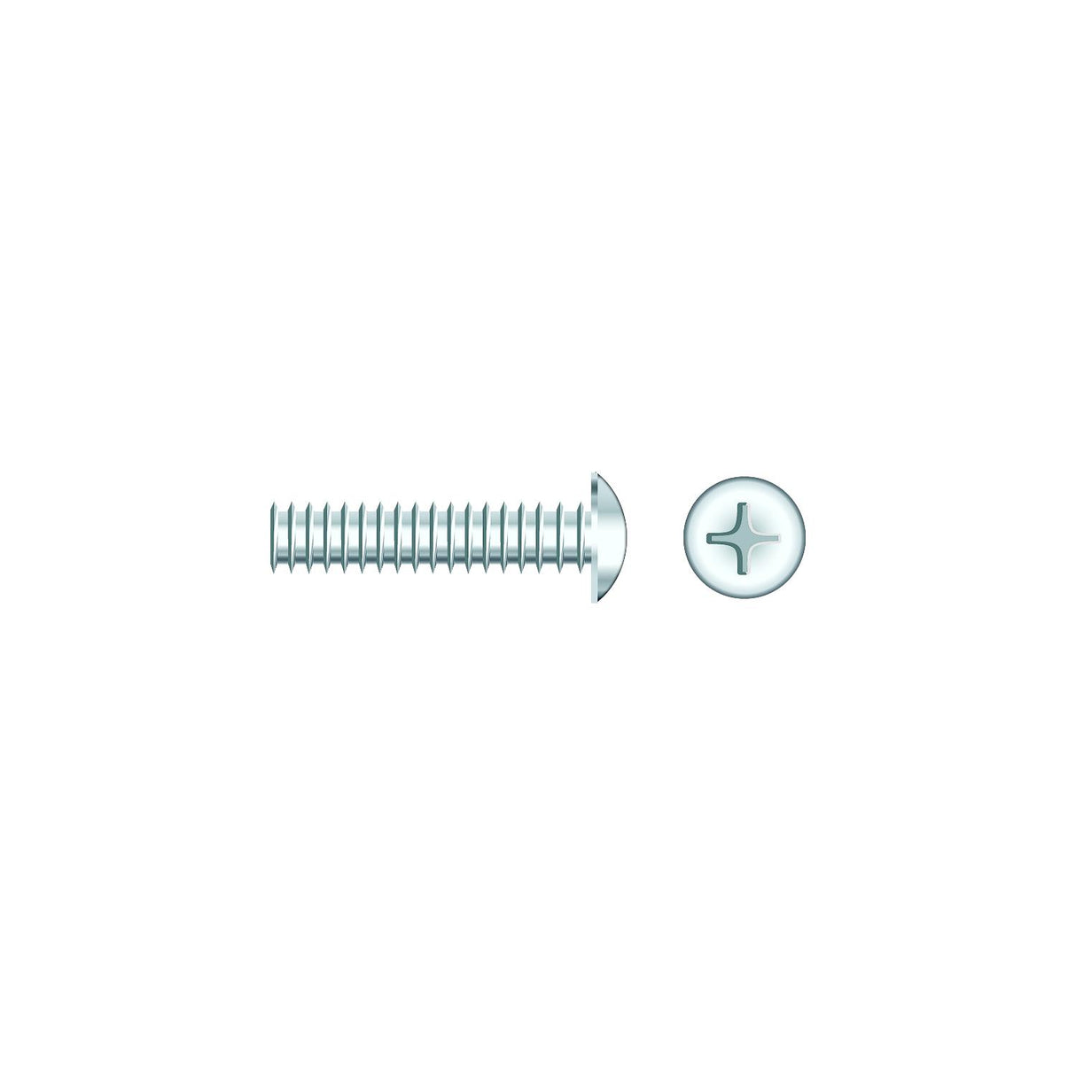 Seachoice 01817 Chrome Plated SS Phillips Machine Screws - Truss Head, 1/4-20 x 1" - RP-SC871CH