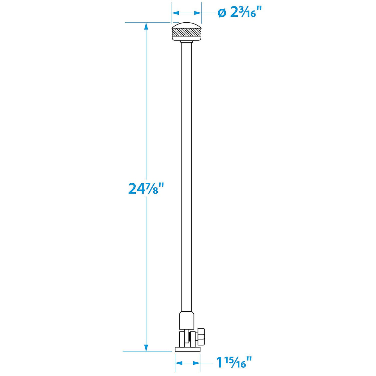Seachoice Fold-Down LED All-Round Light, 360° Illumination, 2NM Visibility for Sail or Powerboats Under 66 Ft., 24 In. - 2881 - official Seachoice product image 5