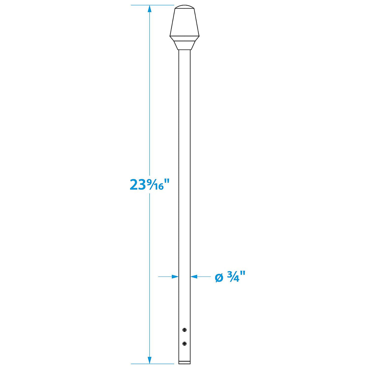 Seachoice LED All-Round White Light for Boating, Stow-A-Way Aluminum Light, 23-9/16 In. - 5691 - official Seachoice product image 4