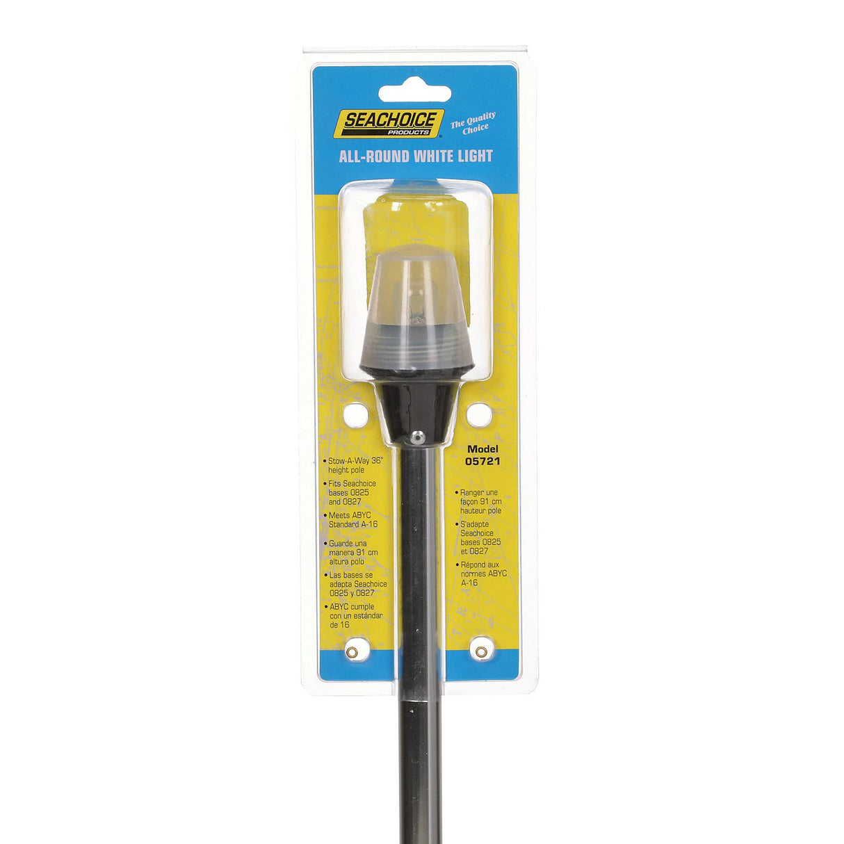 Seachoice LED All-Round White Light for Boating, Stow-A-Way Aluminum Light, 36 In. - 5721 - official Seachoice product image 4