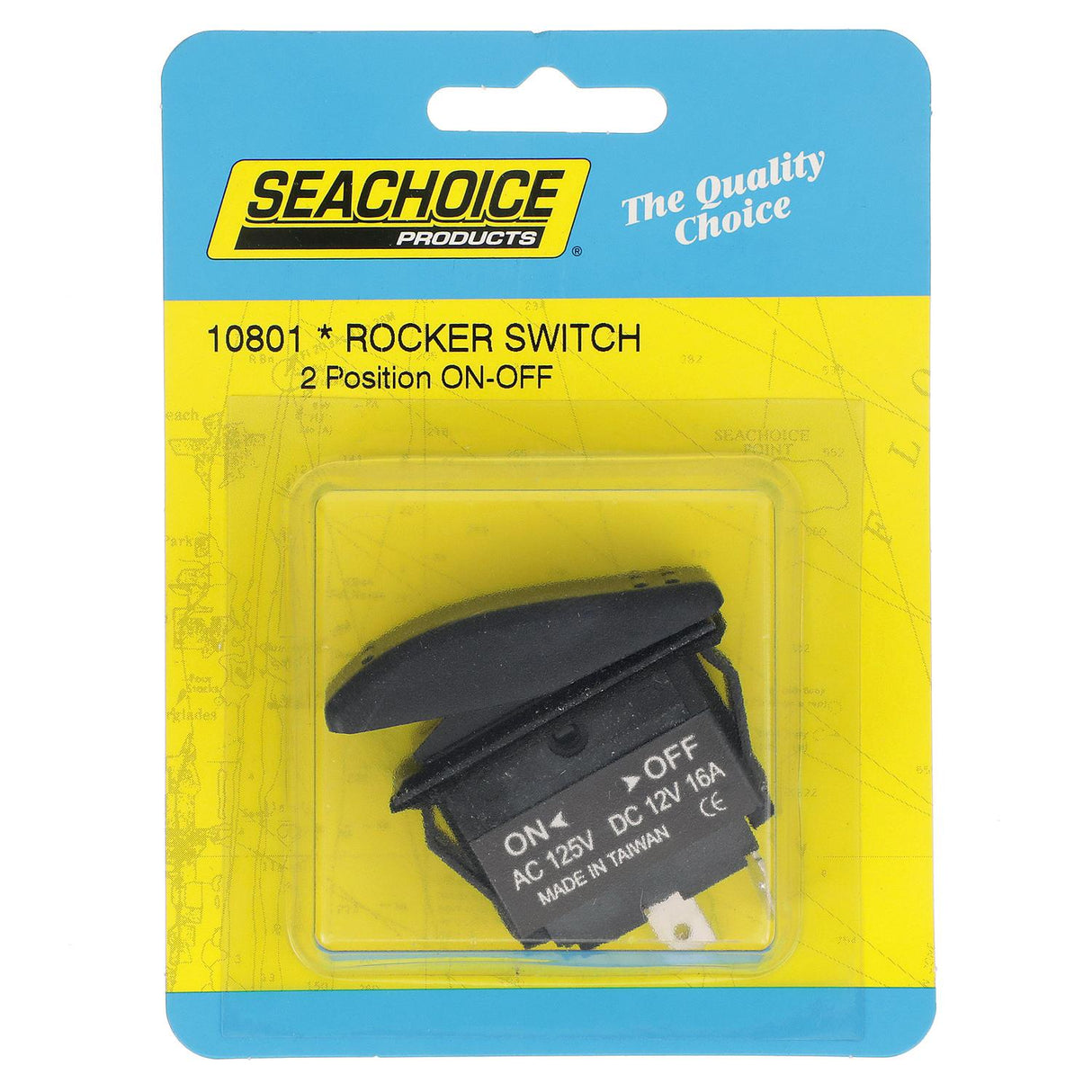 Seachoice Non-Illuminated Rocker Switch, SPST, 2 Terminal, On/Off, Black - 50-10801 - official Seachoice product image 7