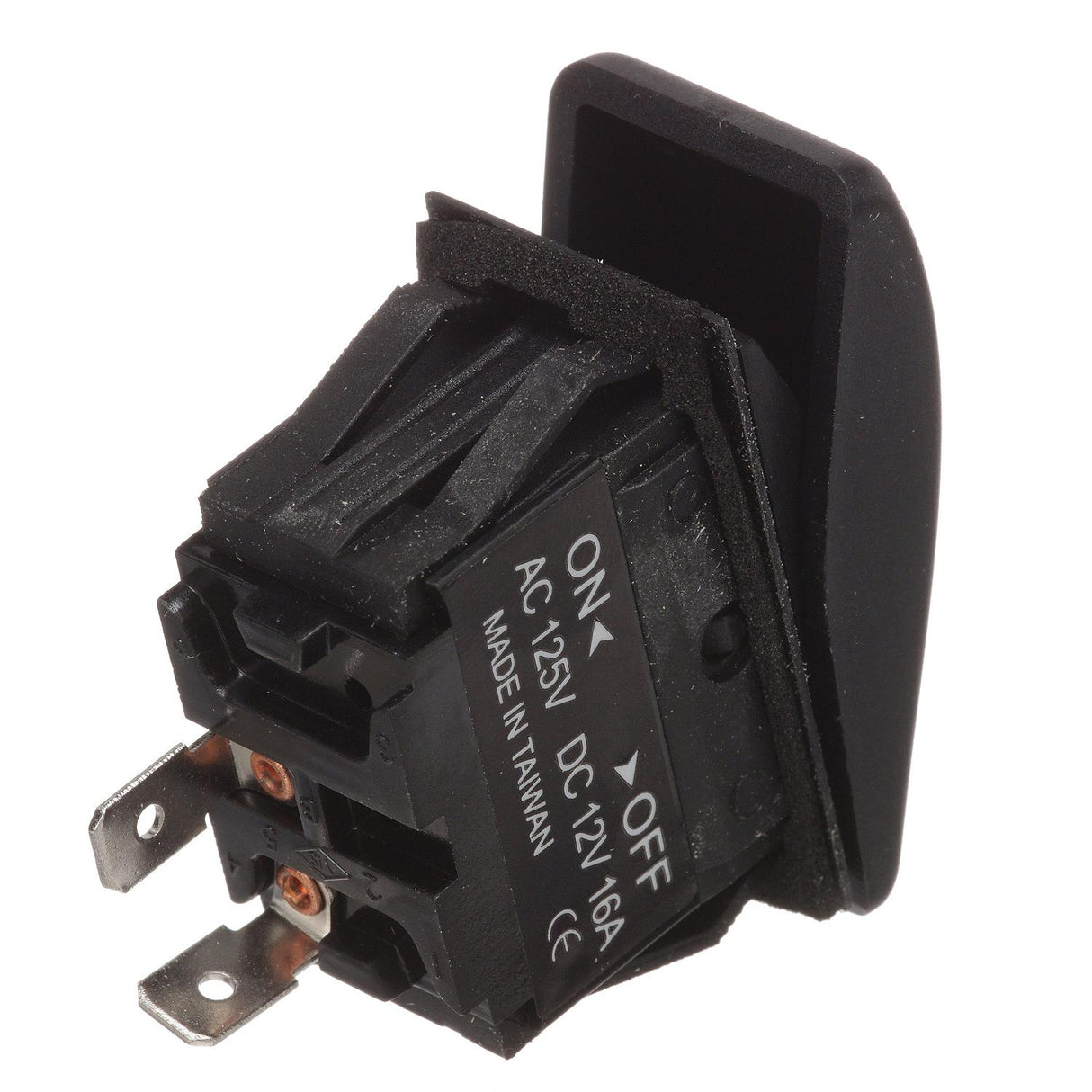 Seachoice Non-Illuminated Rocker Switch, SPST, 2 Terminal, On/Off, Black - 50-10801 - official Seachoice product image 6