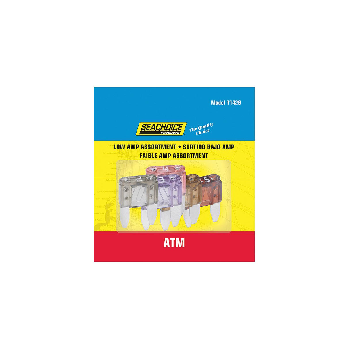 Seachoice Low Amp ATM Glass Fuse Assortment, 5ea - SC11429