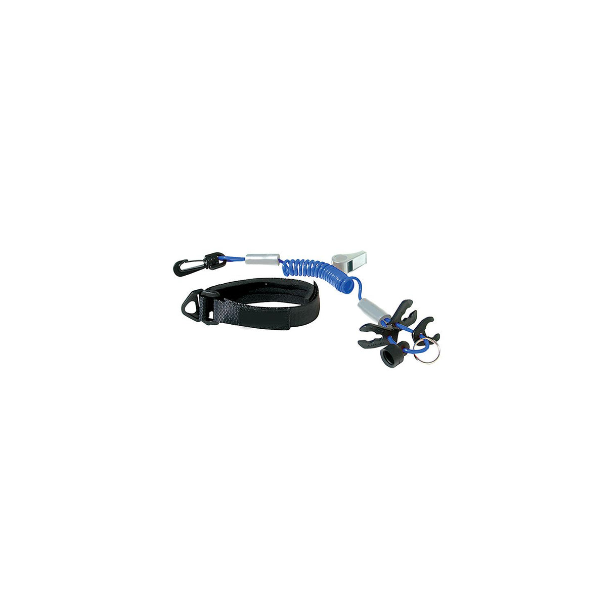 Seachoice 11724 Ultimate Lanyard, Blue/Silver - 11724