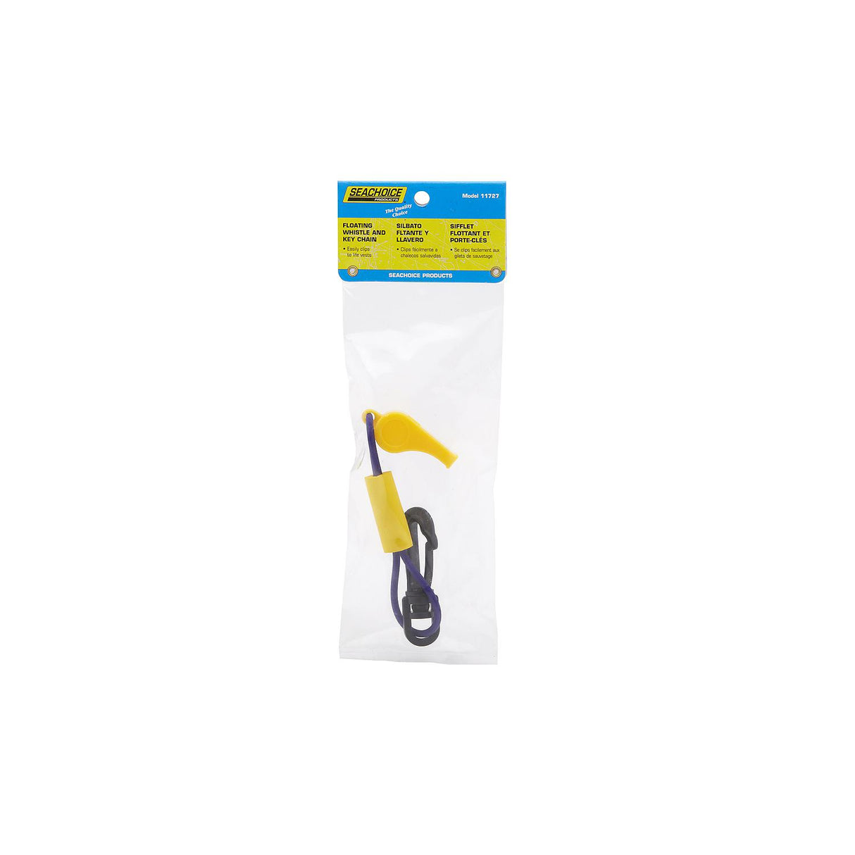 Seachoice Whistle w/ Lanyard, Purple/Yellow - 11727 - official Seachoice product image 3
