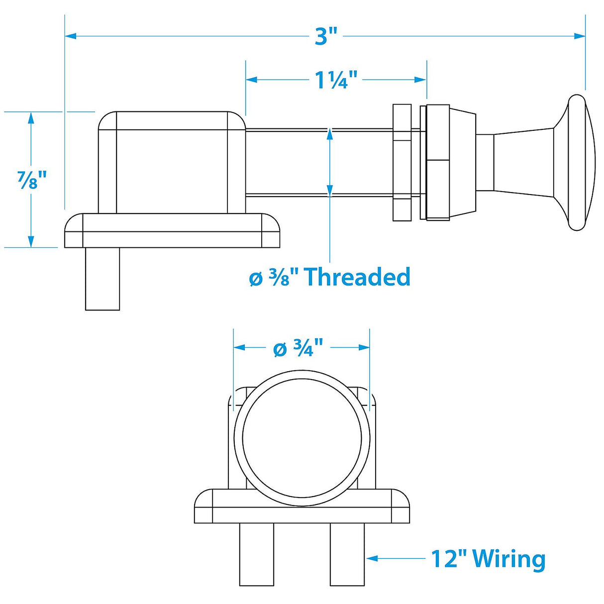 Seachoice Off/On Push-Pull Switch, 2 Position - 11841 - official Seachoice product image 8