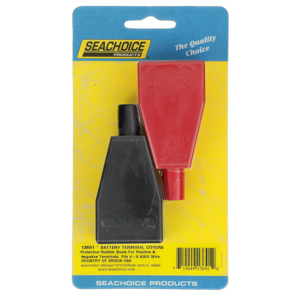 Seachoice Standard Rubber Battery Terminal Covers, Includes 1 Red and 1 Black - 50-13691 - image 4