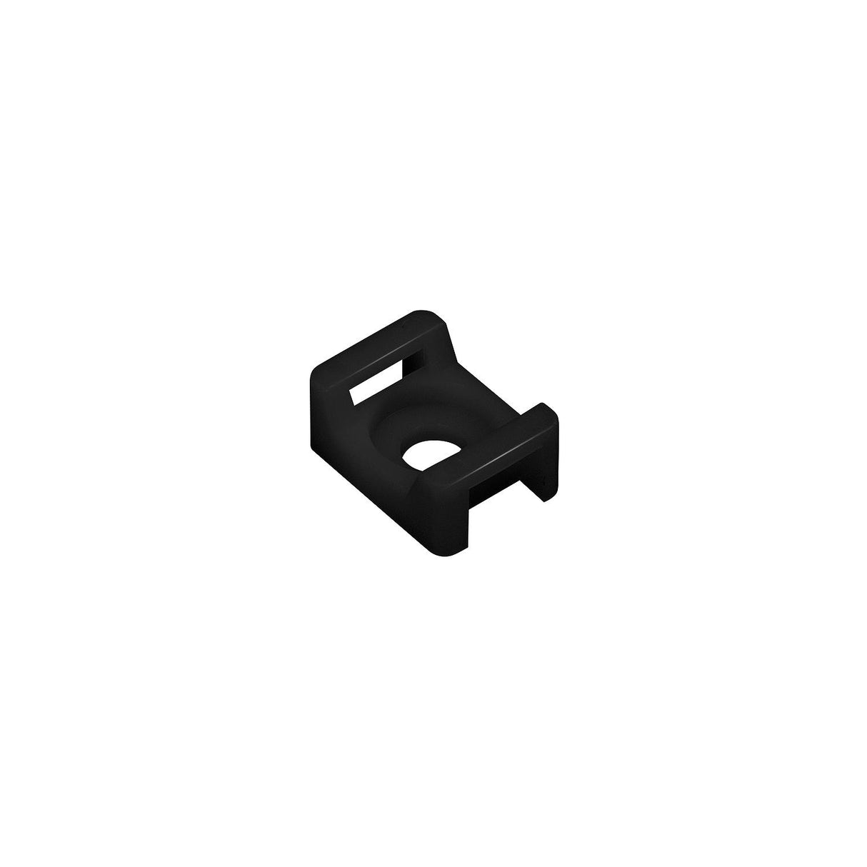 Seachoice 14193 Saddle Mount, Black, #6 Fastener, 10/pk - 14193