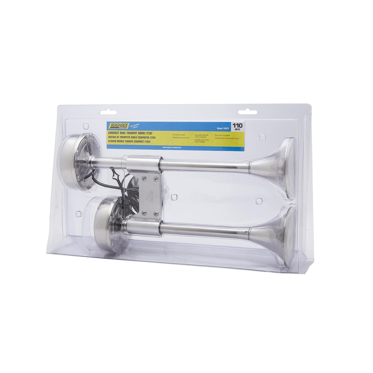 Seachoice Compact Dual Trumpet Electric Horn - HYF-305LTM - official Seachoice product image 3