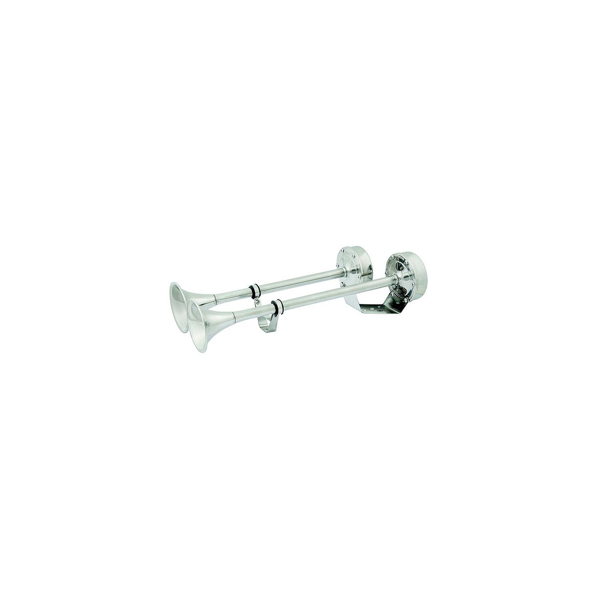 Seachoice 14631 Dual Trumpet Electric Horn, Stainless Steel, 123 dB Rating, 24V, 5 Max Amps. 18-1/2 in. L X 8 in. W X 5 in. H - HYF-305LT-24V - official Seachoice product image 8