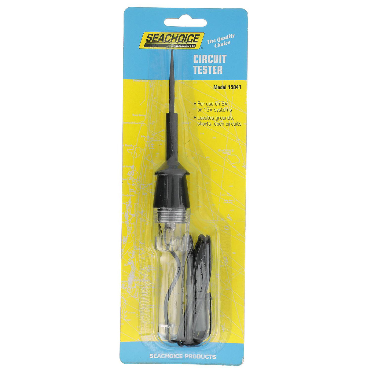 Seachoice Circuit Tester, 6V or 12V, Includes 8-Inch Wire w/ Alligator Clips - 15041 - official Seachoice product image 4