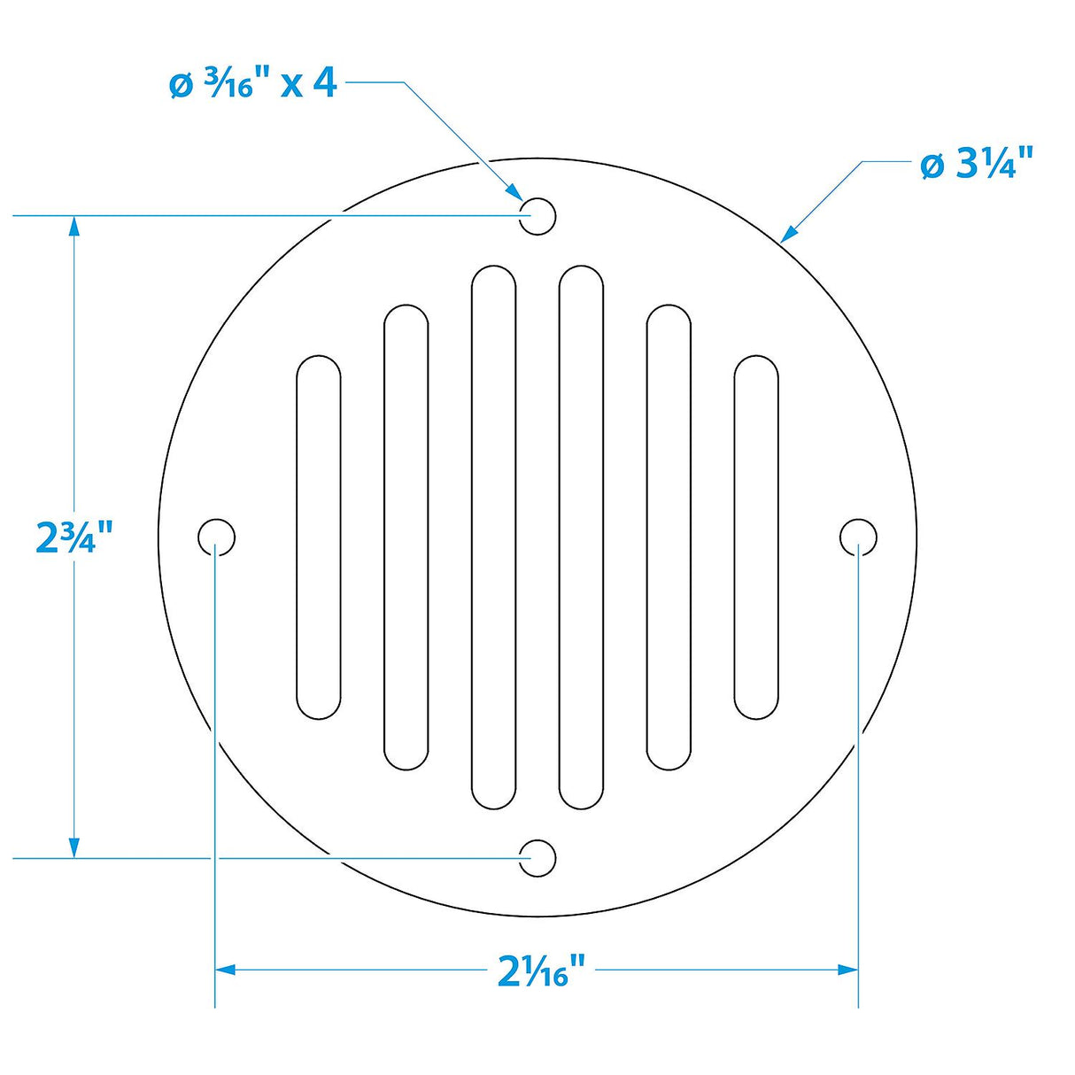 Seachoice Round Ventilator Cover, 3-1/4 In. Diameter, Will Cover Holes Up to 2-1/2 In., Stamped Stainless Steel - SC50-16081 - official Seachoice product image 5