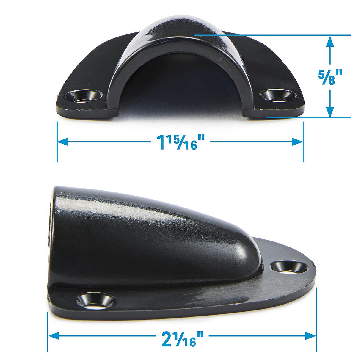 Seachoice 16191 Molded Plastic Clam Shell Vent 2-Pack, Black - image 5