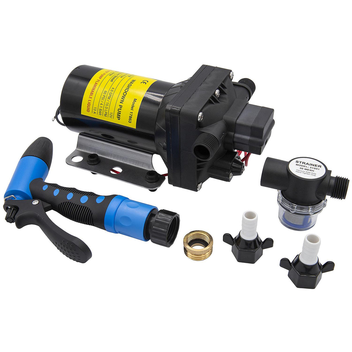 Seachoice 17863 Washdown Pump System, 12V, 4 GPM, 60 PSI - NMWP1-040-055-42B - image 4
