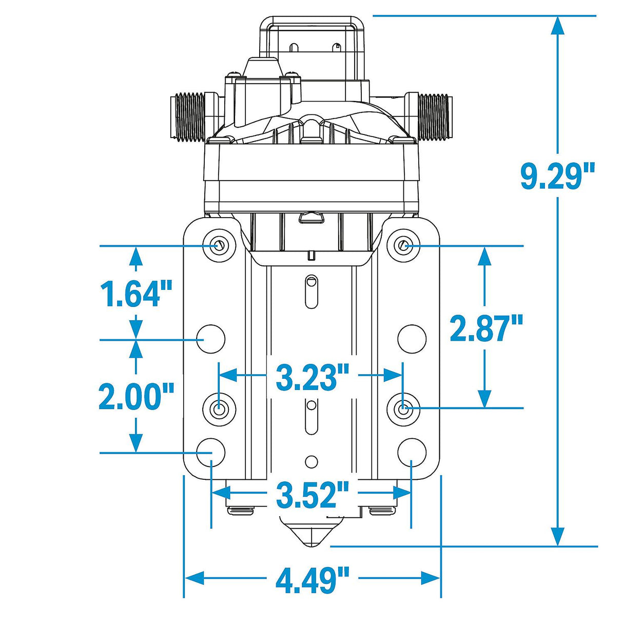Seachoice 17863 Washdown Pump System, 12V, 4 GPM, 60 PSI - NMWP1-040-055-42B - image 2