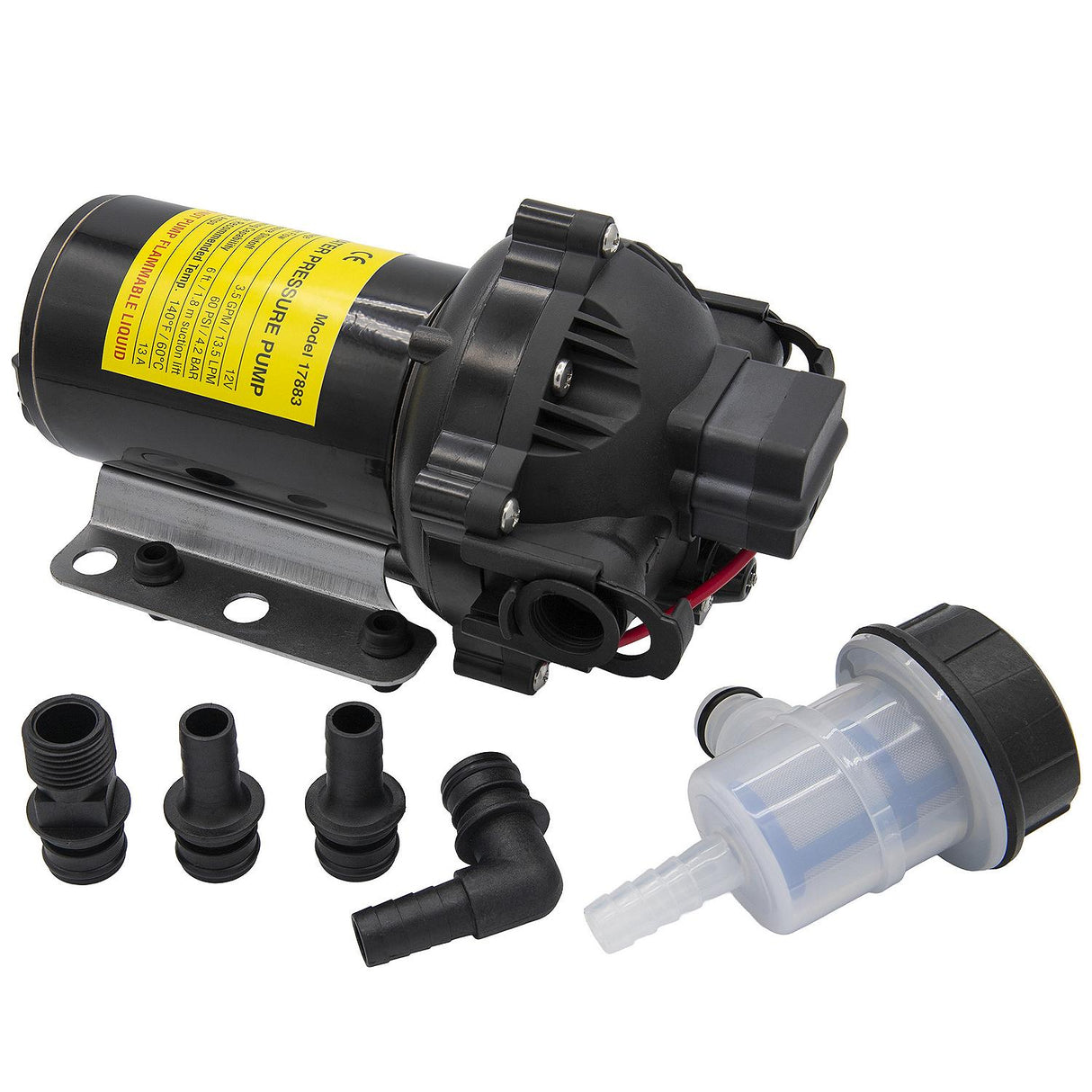 Seachoice 17883 Water-Pressure Pump, 12V, 3.5 GPM, 60 PSI - NMDP1-040-060-52A - image 3