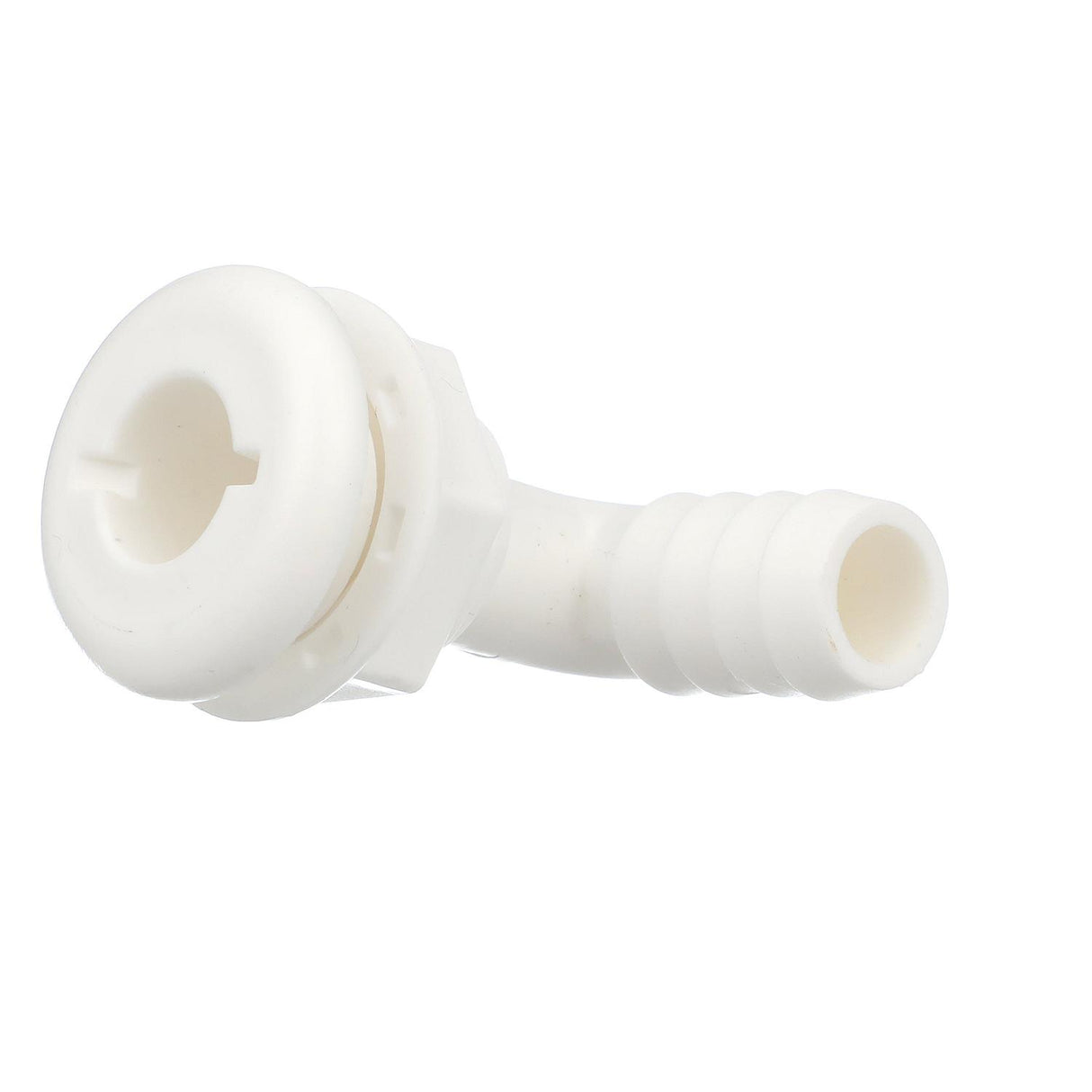 Seachoice 90-Degree Angled Thru-Hull Connector, White Finish, 0.75 in. - 50-18131
