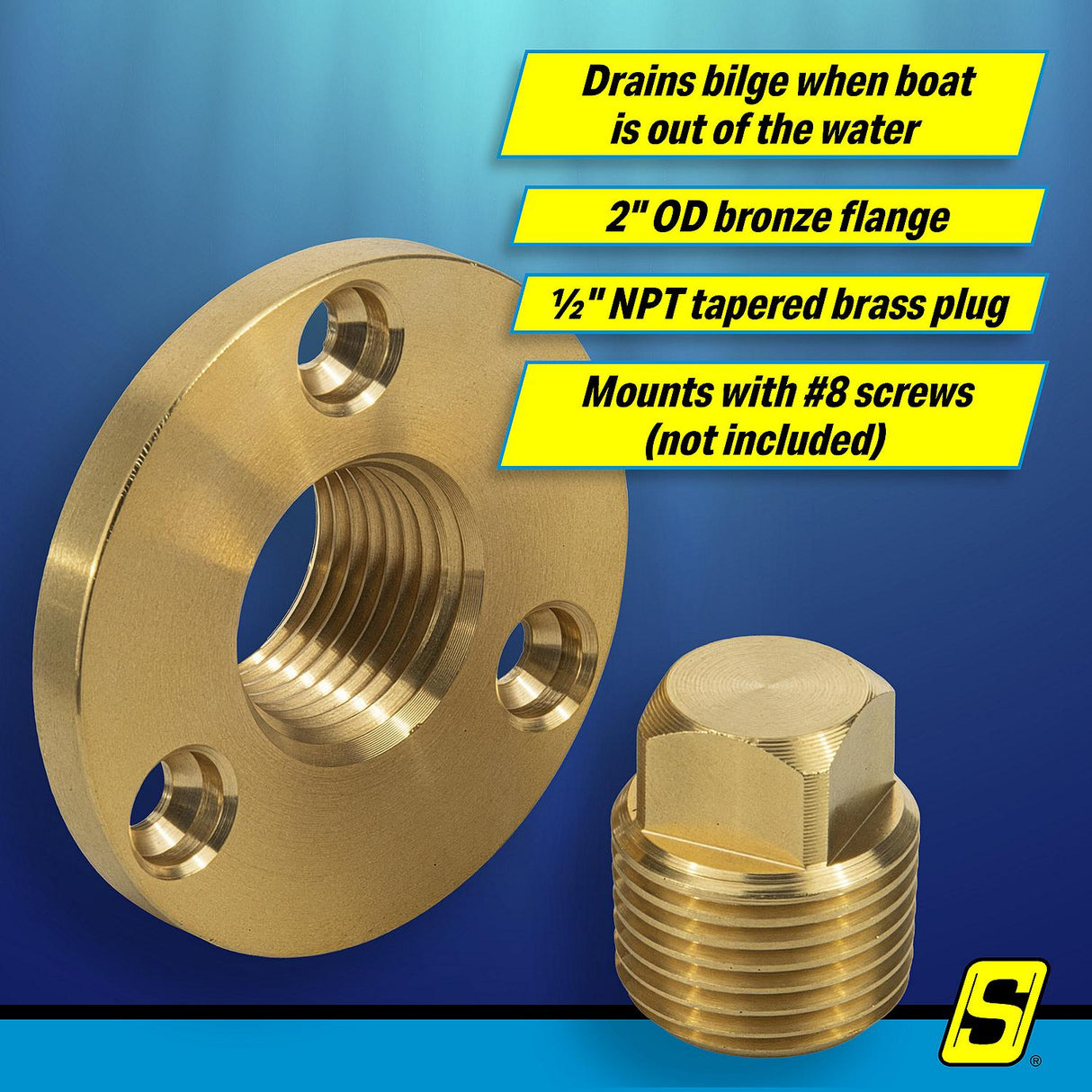 Seachoice Garboard Drain Plug-1/2" (Bulk) - 18750 - official Seachoice product image 5