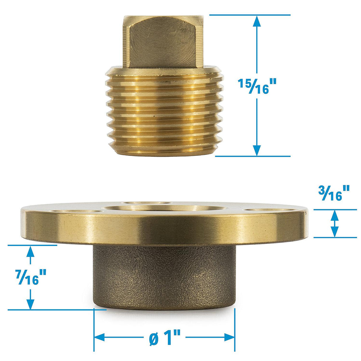Seachoice Garboard Drain Plug-1/2" (Bulk) - 18750 - official Seachoice product image 3