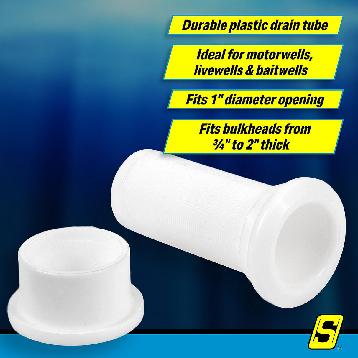 Seachoice 19121 Splashwell Drain Tube - 19121 - official Seachoice product image 3