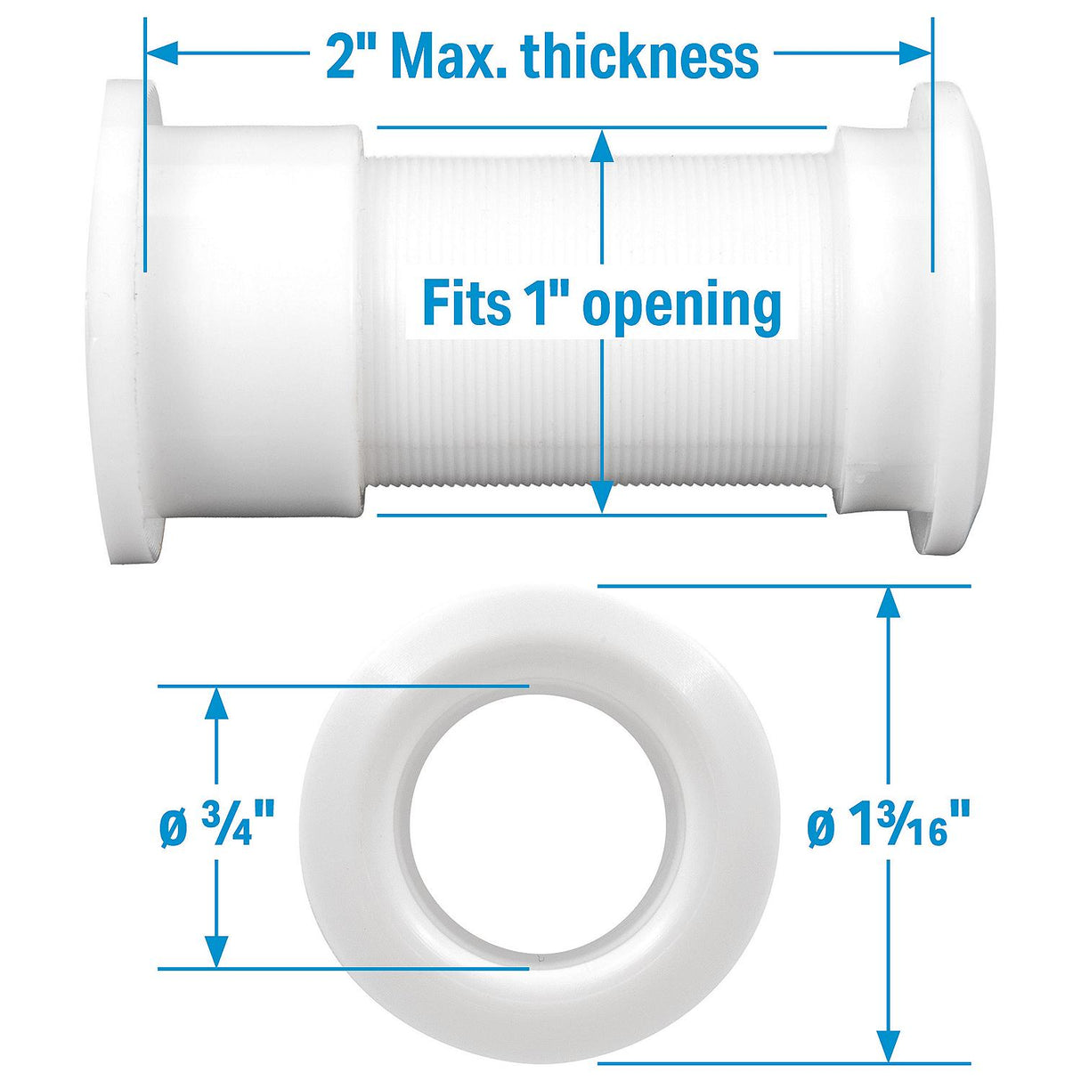 Seachoice 19121 Splashwell Drain Tube - 19121 - official Seachoice product image 5