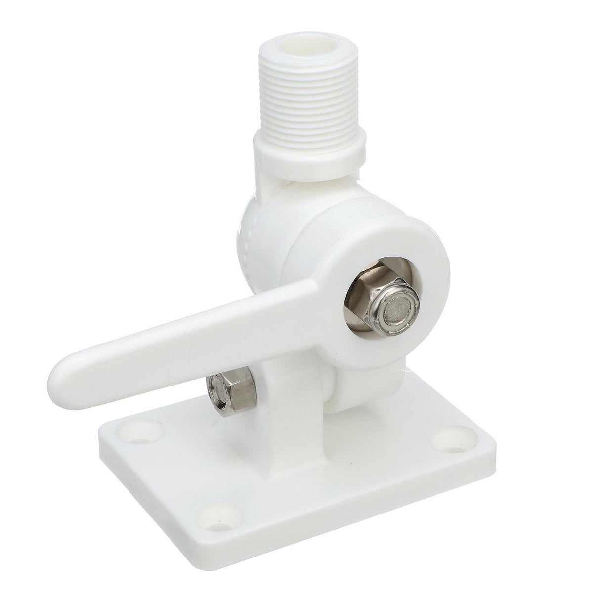 Seachoice 4-Way Nylon Antenna Ratchet Mounting Kit, White Finish - 19501