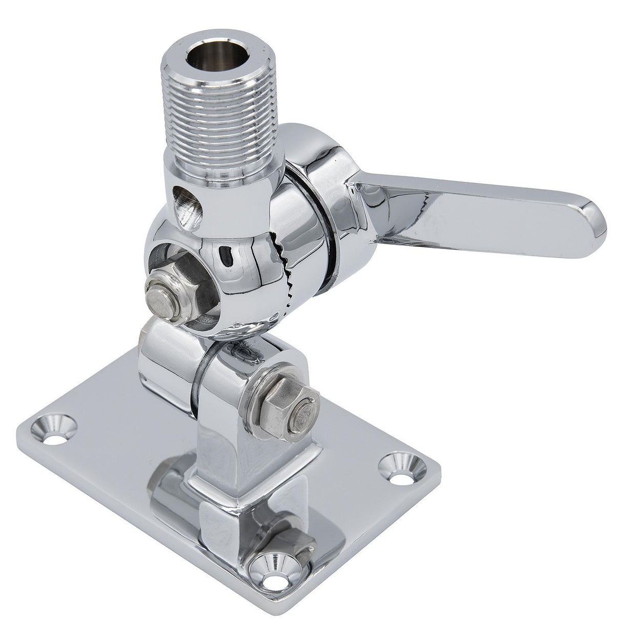 Seachoice 19521 Universal Antenna Ratchet-Mount Base, Chrome-Plated Brass - 19521 - official Seachoice product image 5