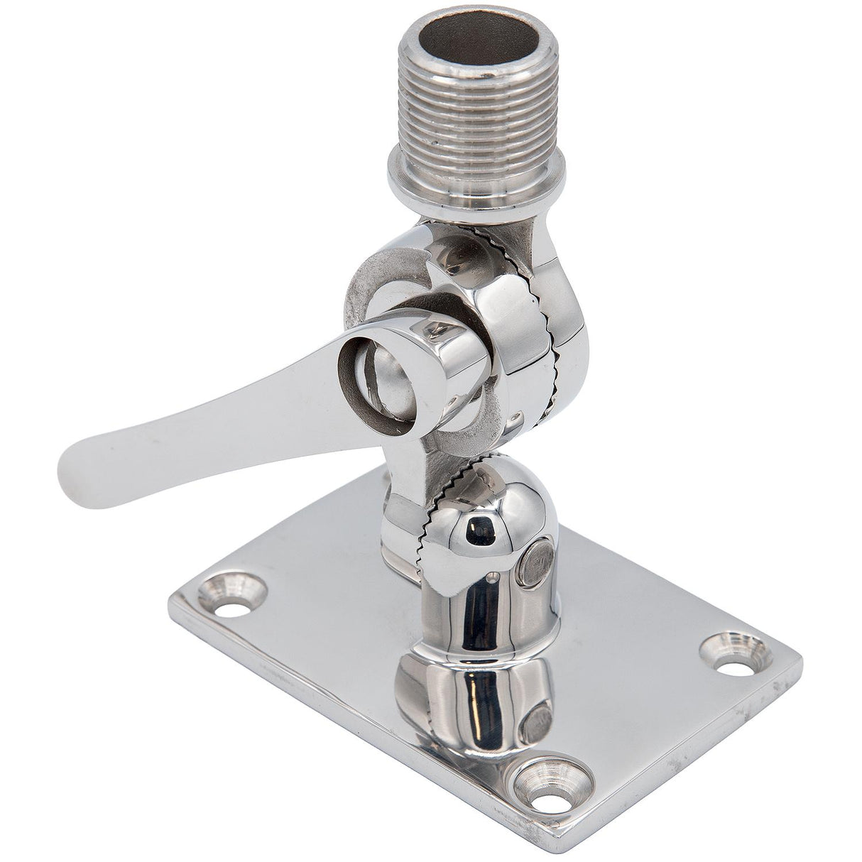 Seachoice 19722 Universal Antenna Ratchet-Mount Base, 316 Stainless Steel - 61C2051 - image 1