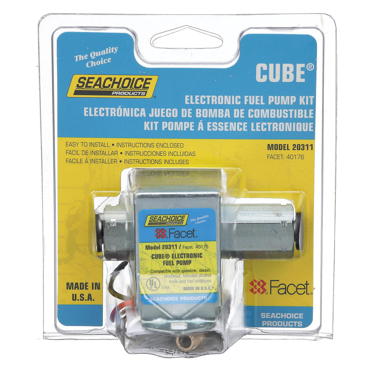 Seachoice Cube Electronic Fuel Pump, 3.5-5 PSI, 12 Volt Systems - 20311 - official Seachoice product image 6