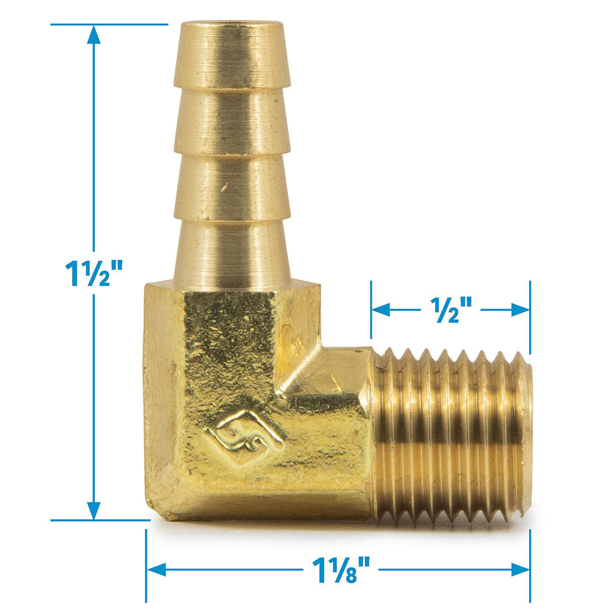 Seachoice 20711 90 Degree Brass Fuel Elbow - 50-20711 - official Seachoice product image 6