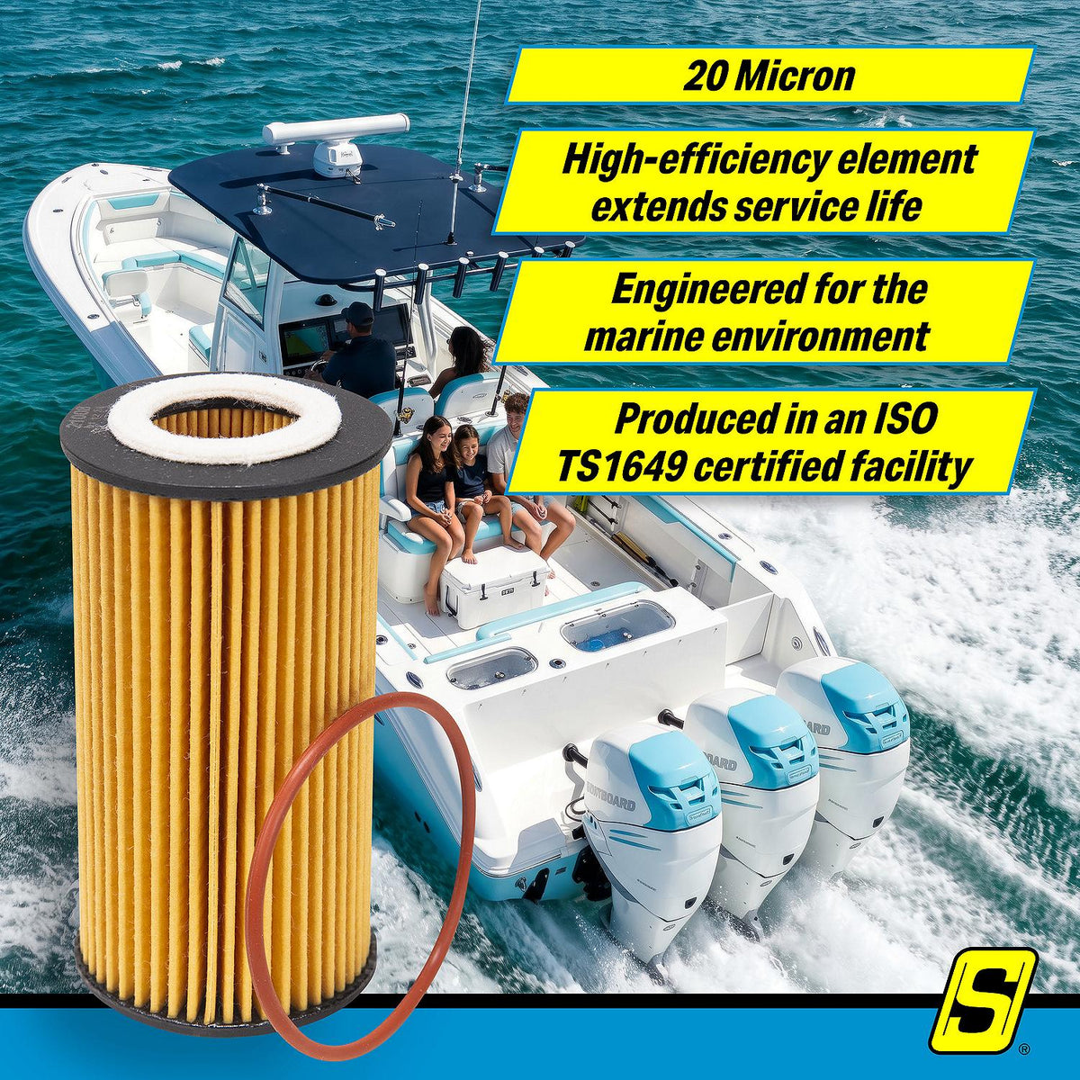 Seachoice 21008 Full-Flow Oil Filter (Element) - EO-19030-V106 - image 5