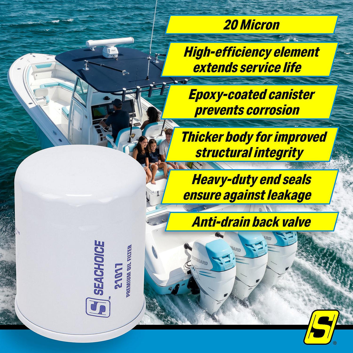 Seachoice 21017 Full-Flow Oil Filter - C-1404-V106 - image 7