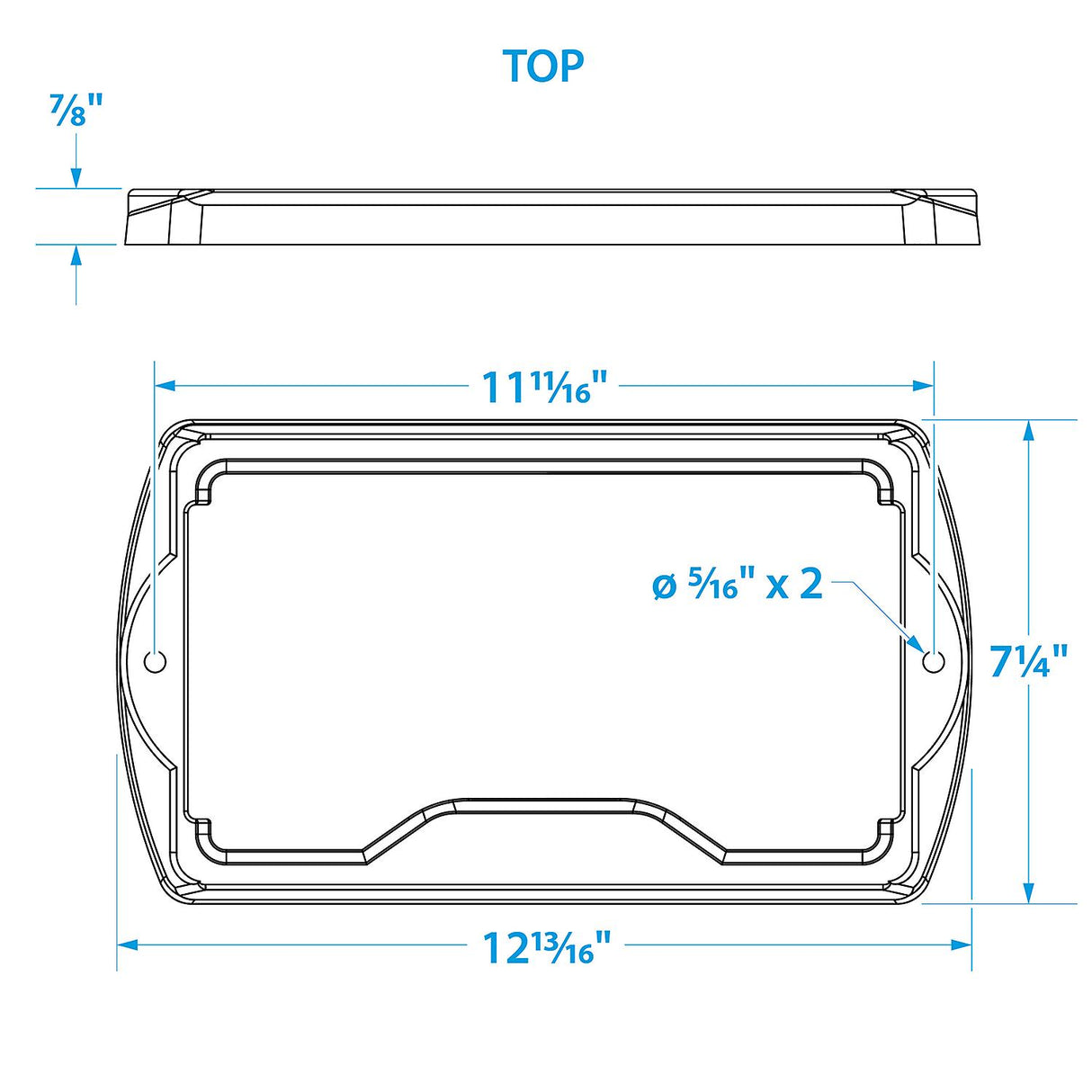 Seachoice USCG-Approved Premium Marine Group 24 Series Hold-Down Battery Tray, Black - 21961