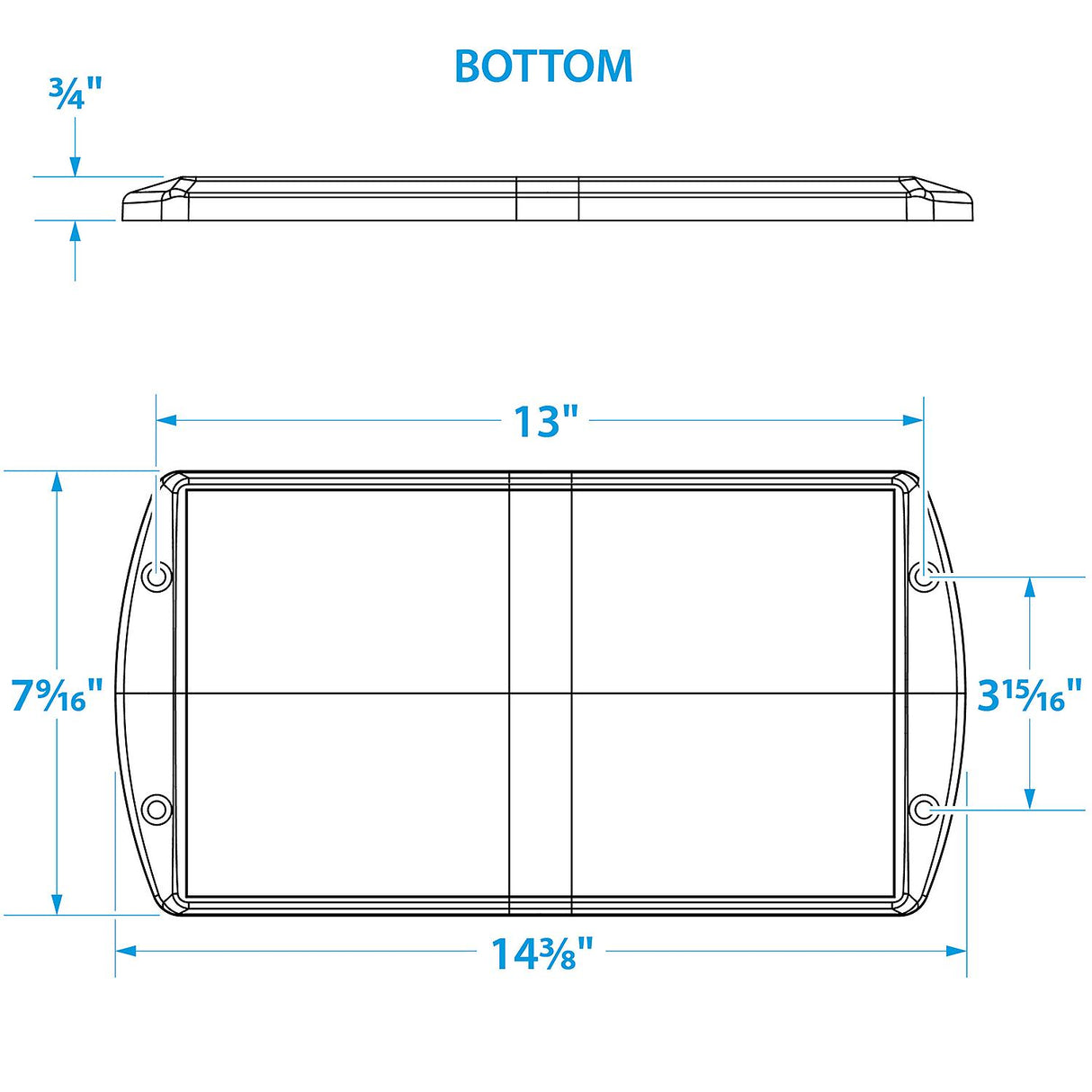 Seachoice USCG-Approved Premium Marine Group 27 Series Hold-Down Battery Tray, Black - 21981 - official Seachoice product image 3