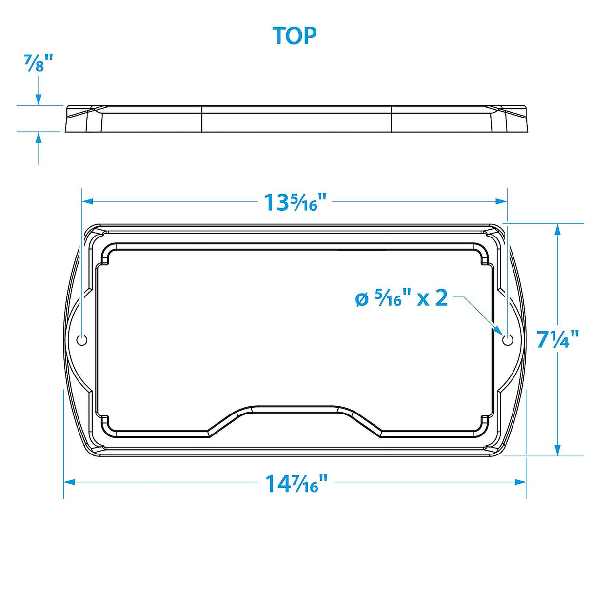 Seachoice USCG-Approved Premium Marine Group 27 Series Hold-Down Battery Tray, Black - 21981 - official Seachoice product image 5