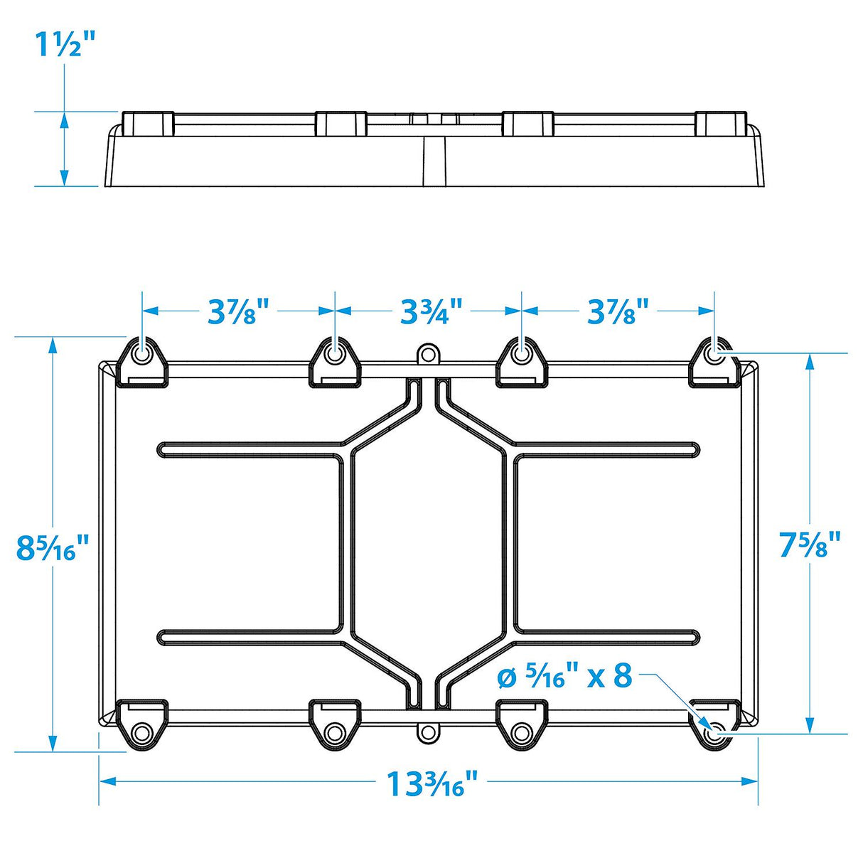 Seachoice Battery Tray, Group 29 - 50-22071