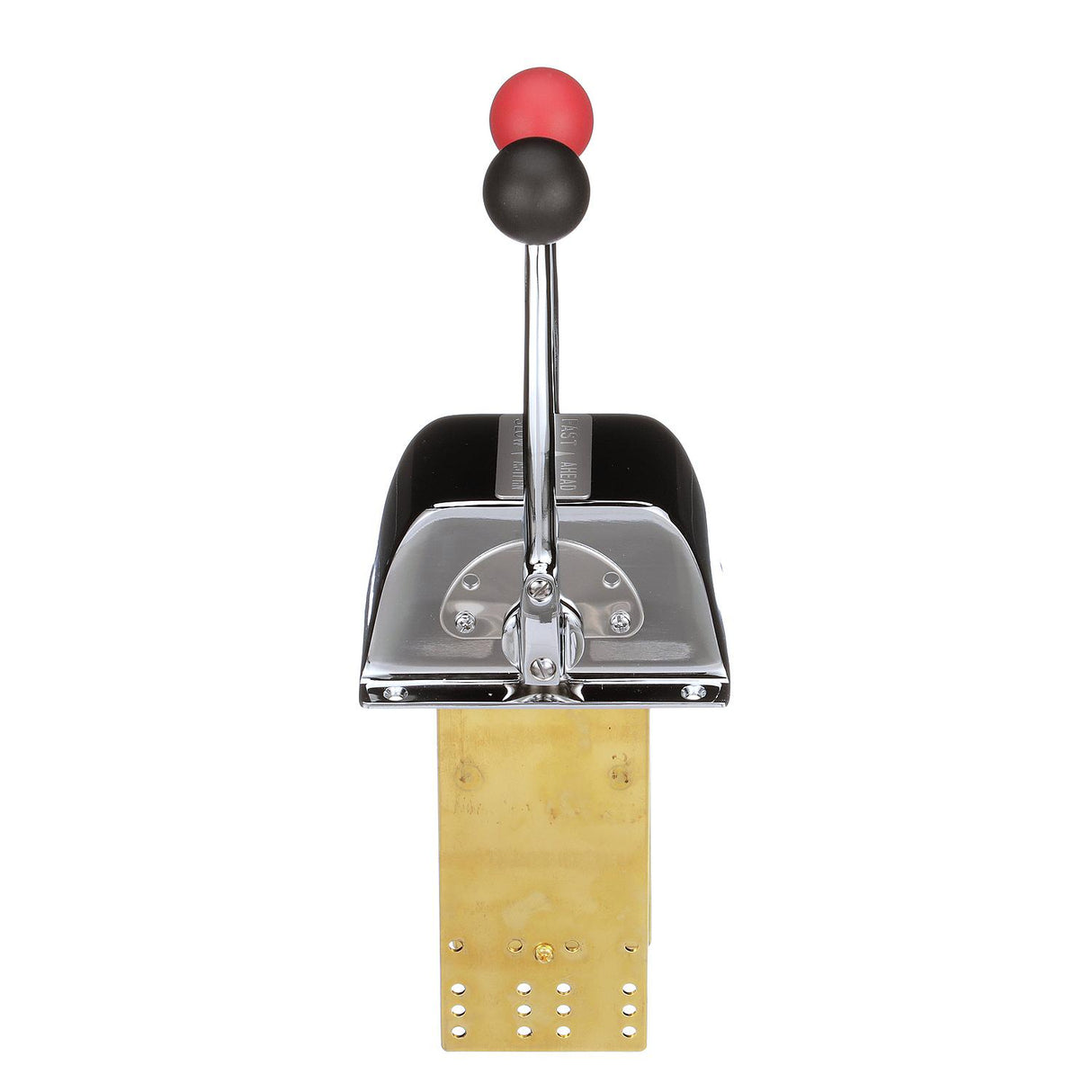 Seachoice Twin Lever Control, Chrome-Plated Brass, Red and Black Knobs, 8-5/16 In. Tall - 28401 - official Seachoice product image 4